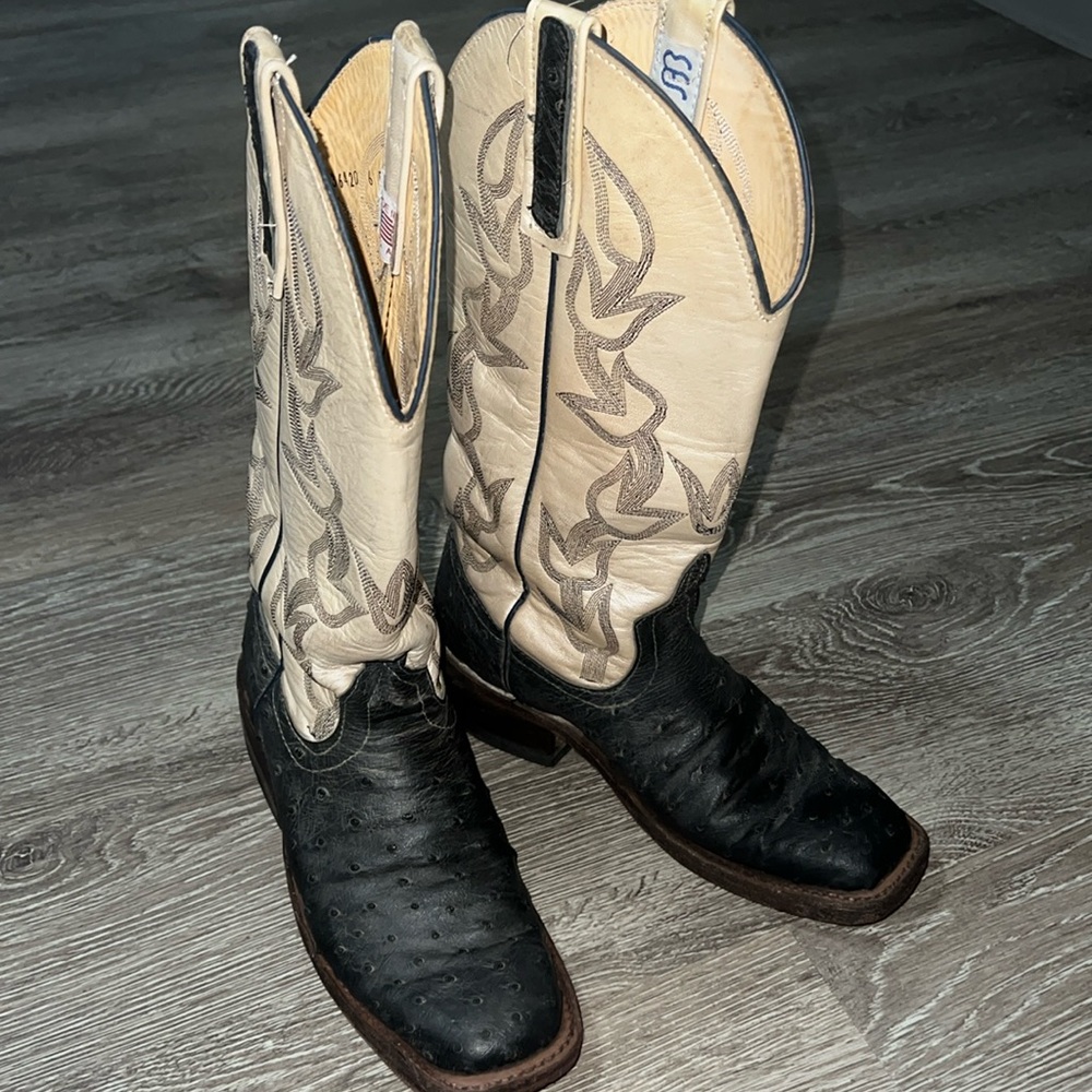 Anderson Bean women’s ostrich boots